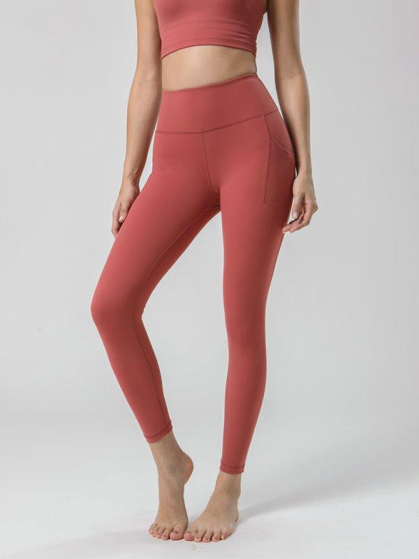 Double Sided Brushed Yoga Ninth Pants - Serenity Land fashion
