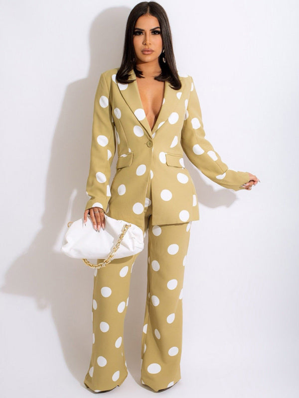 Women's polka dot suit - Serenity Land fashion