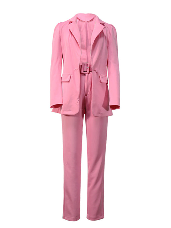 Women's temperament lapel suit - Serenity Land fashion