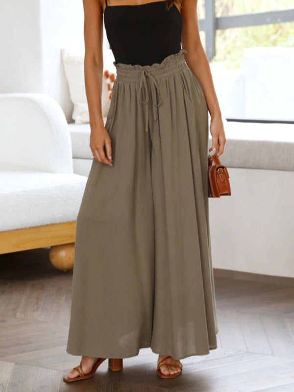 Wide-leg explosive casual trousers