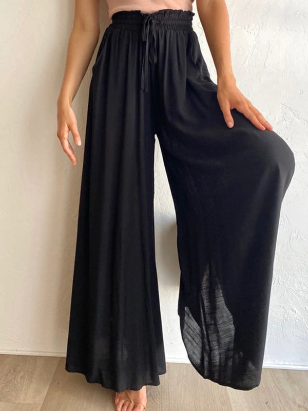 Wide-leg explosive casual trousers