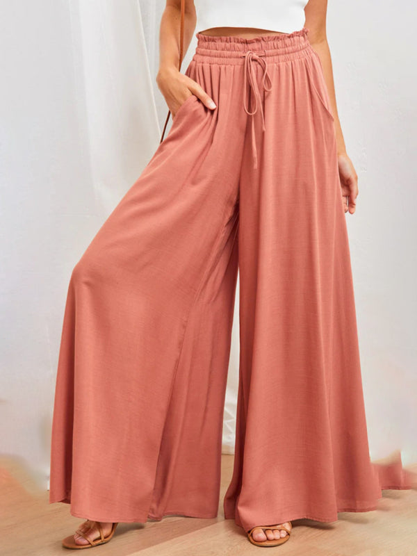 Wide-leg explosive casual trousers