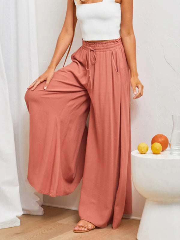 Wide-leg explosive casual trousers