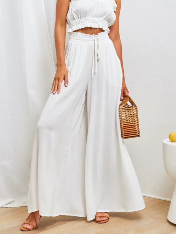 Wide-leg explosive casual trousers