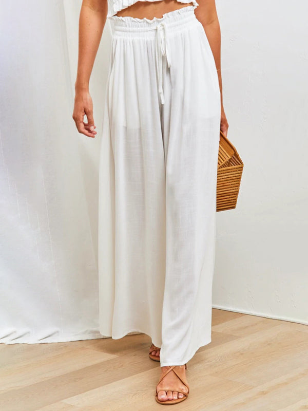 Wide-leg explosive casual trousers
