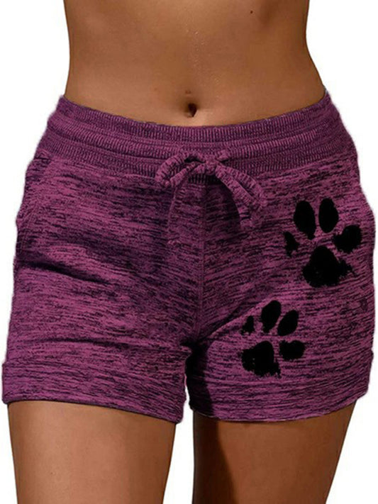 Paws Print Shorts - Serenity Land fashion