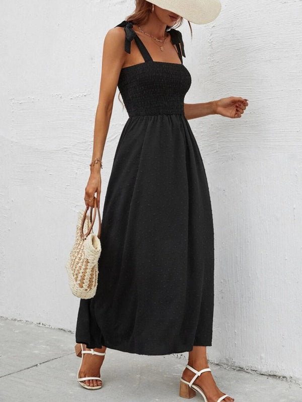 Floral Print Smocked Tiered Dress - Serenity Land fashion