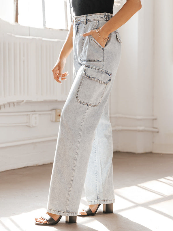 Classic Multi Pockets Cargo Jeans