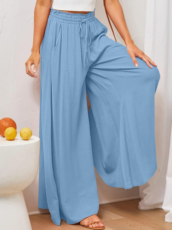 Women's High Waist, wide leg trousers