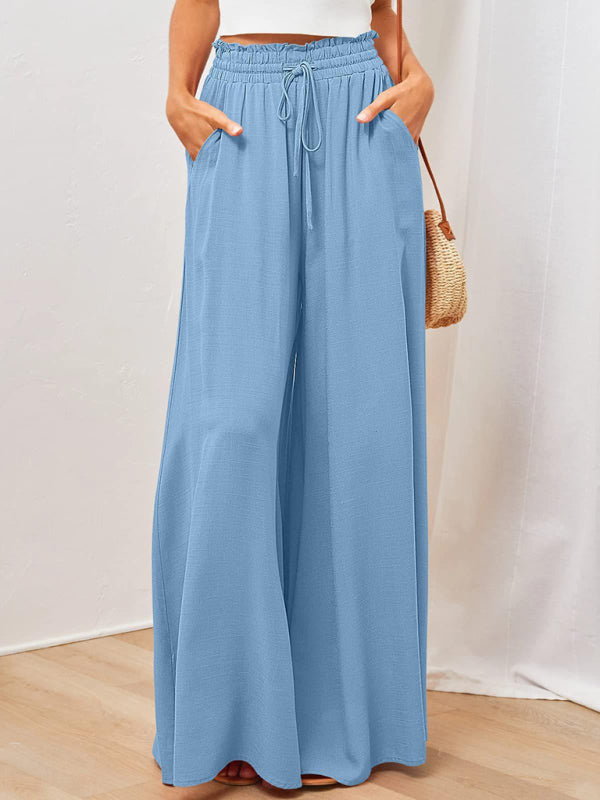 Women's High Waist, wide leg trousers