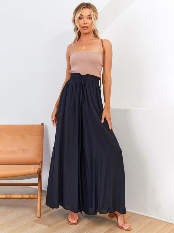 Women's High Waist, wide leg trousers