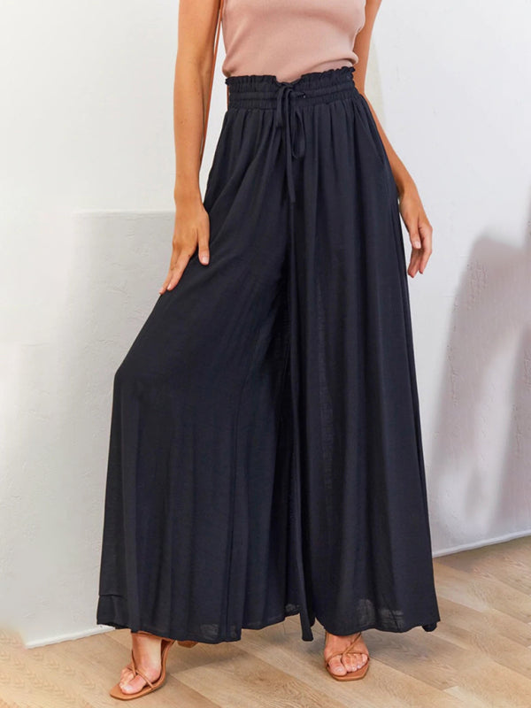 Women's High Waist, wide leg trousers