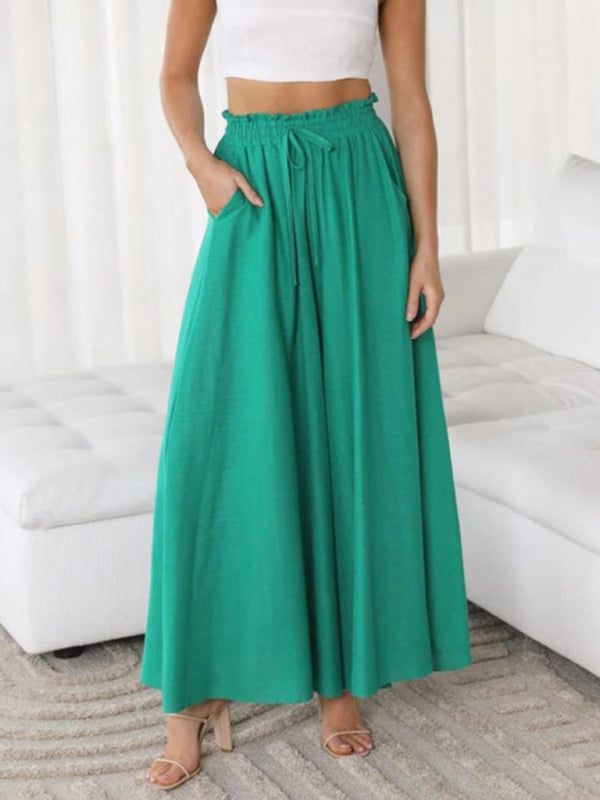 Women's High Waist, wide leg trousers