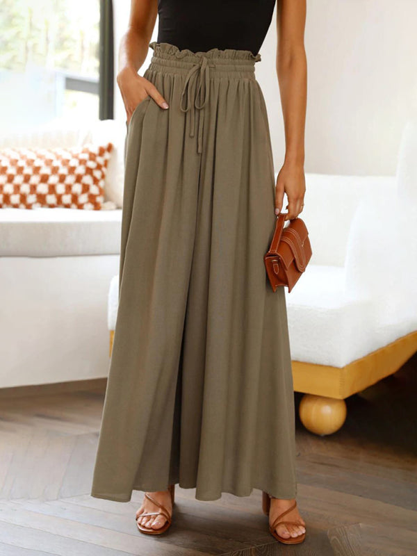 Women's High Waist, wide leg trousers