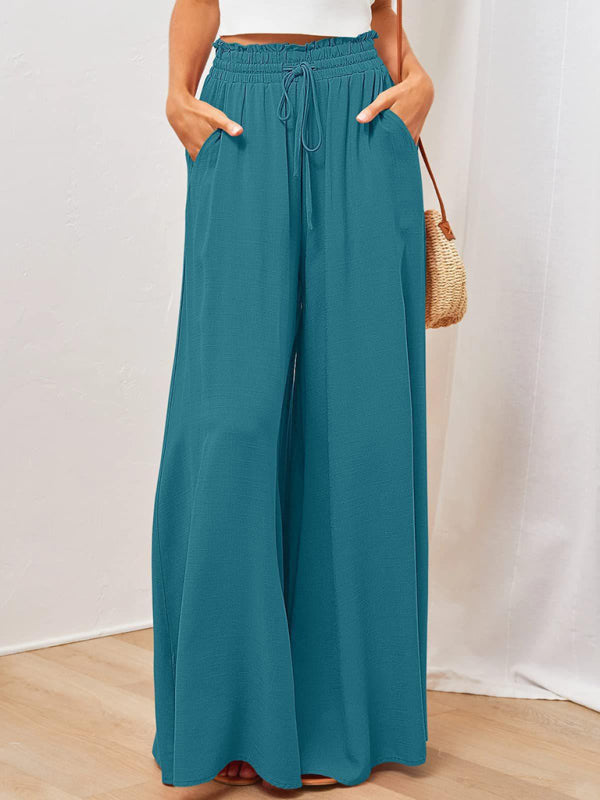 Women's High Waist, wide leg trousers