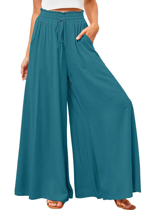 Women's High Waist, wide leg trousers