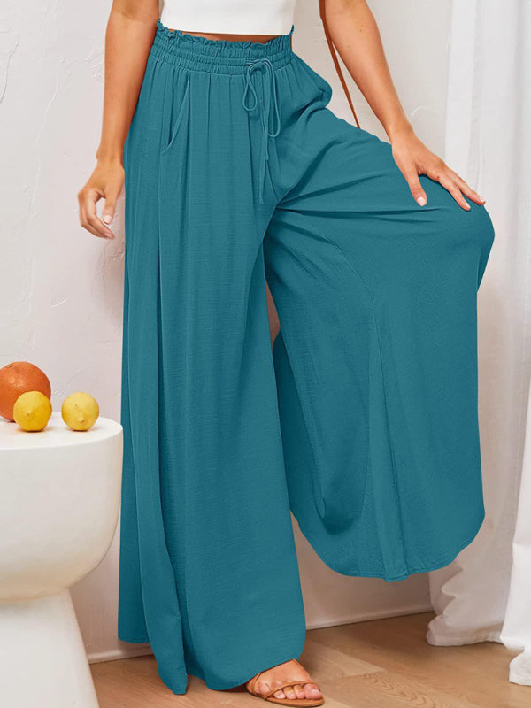 Women's High Waist, wide leg trousers