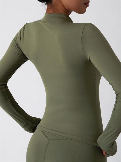 Breathable long-sleeved exercise jacket