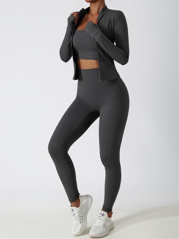 Breathable long-sleeved exercise jacket