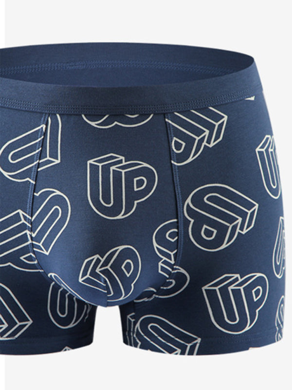 Cotton Print Breathable Antibacterial Boxer Briefs - Serenity Land fashion