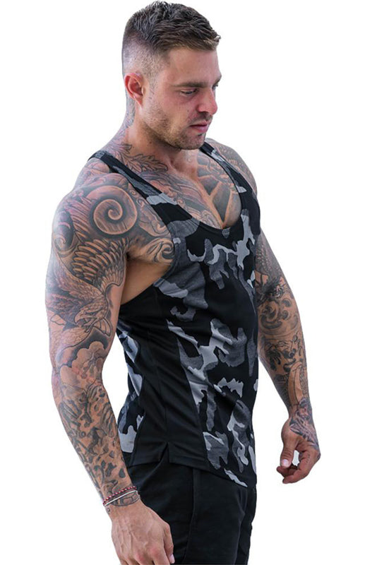 Men's Camouflage Print Breathable Tank Top - Serenity Land fashion