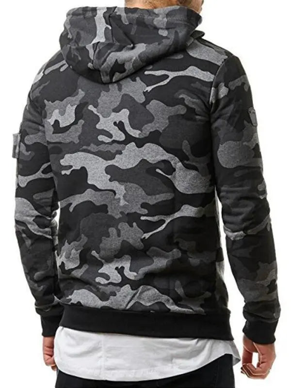 Camouflage Long-sleeved Hoodie - Serenity Land fashion