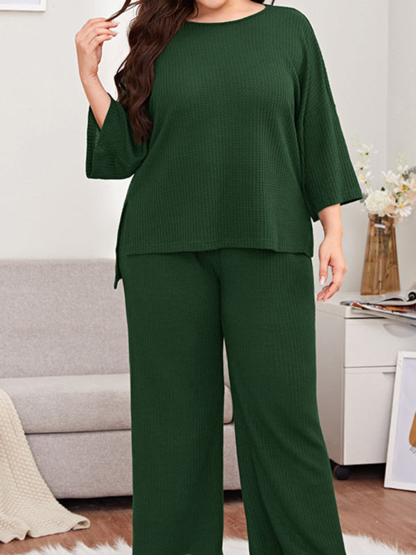 Women's Casual Three-quarter length Trousers with matching top