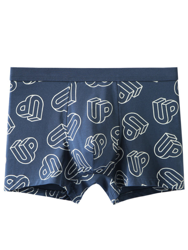 Cotton Print Breathable Antibacterial Boxer Briefs - Serenity Land fashion