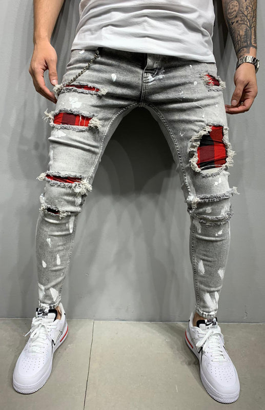 Ripped Slim fit Jeans - Serenity Land fashion