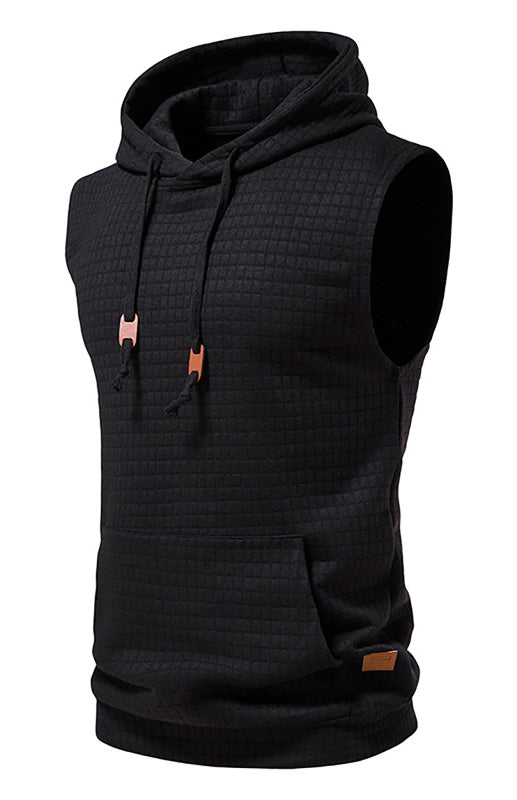 Men's Pocket Sleeveless Hoodie - Serenity Land fashion