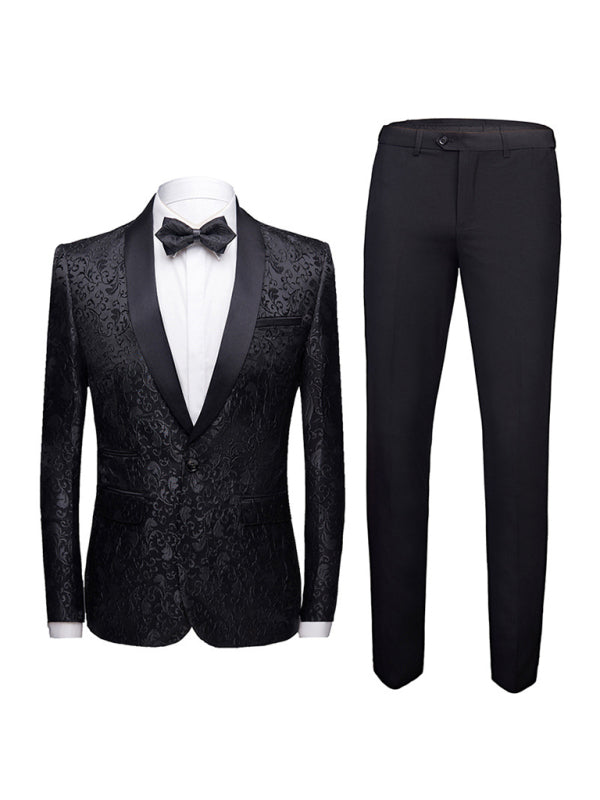 Slim Fit Business Two Piece Suit - Serenity Land fashion