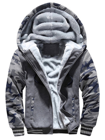 Faux Fur Lined Zip Up Hoodie - Serenity Land fashion