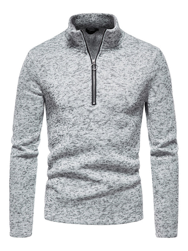 Solid color turtleneck long sleeve sweatshirt - Serenity Land fashion