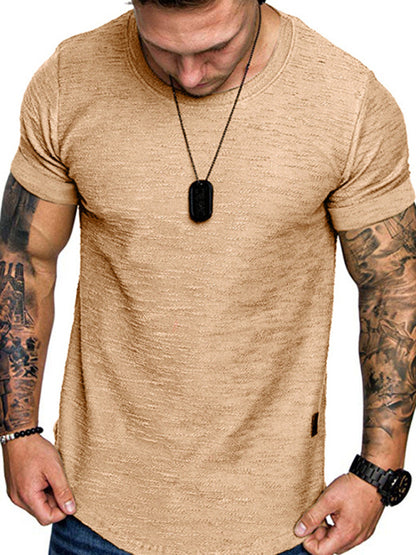 Short-sleeved bamboo cotton round neck T-shirt - Serenity Land fashion