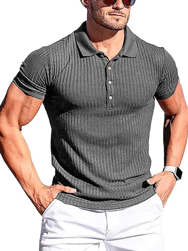 Vertical Stripe POLO Shirt
