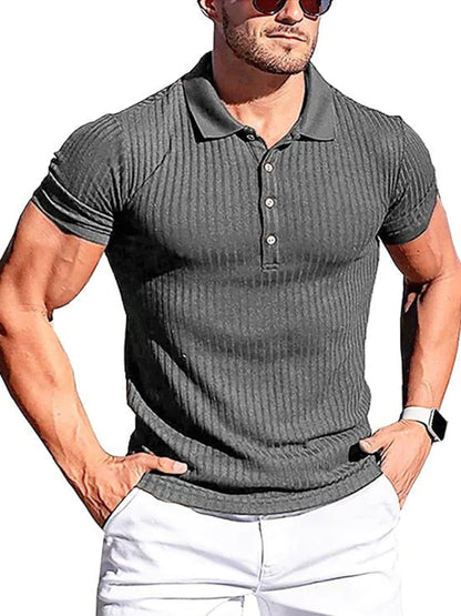 Vertical Stripe POLO Shirt