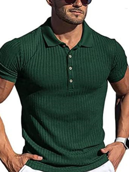 Vertical Stripe POLO Shirt