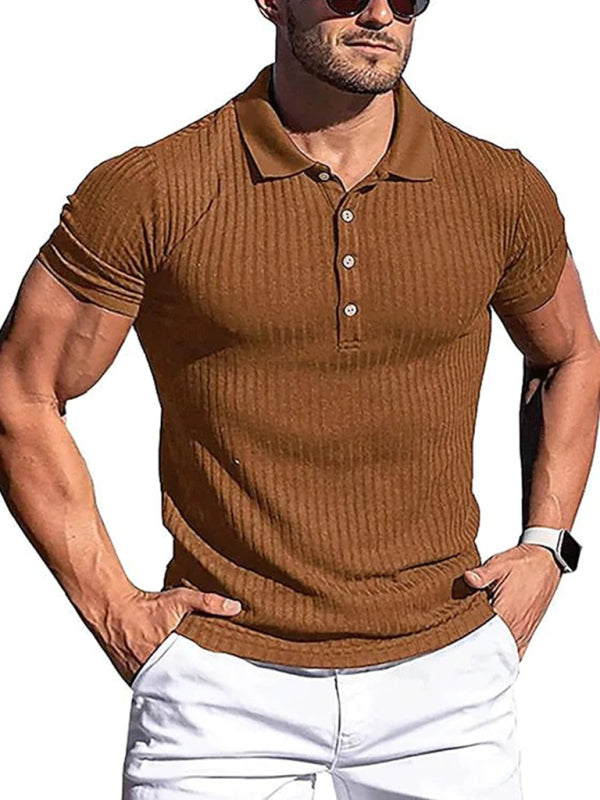 Vertical Stripe POLO Shirt