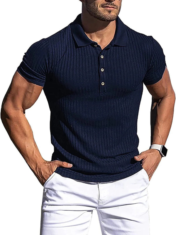Vertical Stripe POLO Shirt