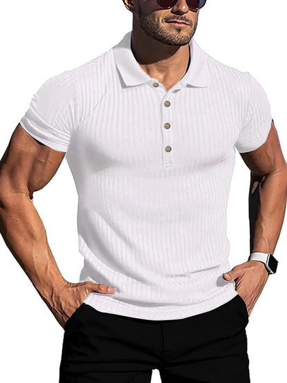 Vertical Stripe POLO Shirt