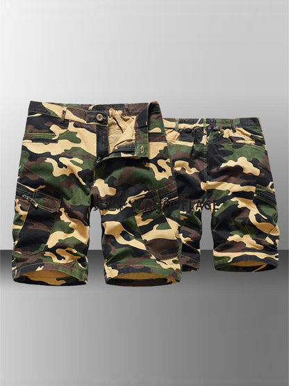 Men's Camouflage Print Cargo Shorts - Serenity Land fashion