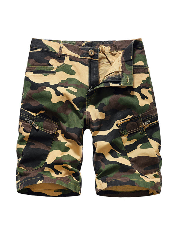 Men's Camouflage Print Cargo Shorts - Serenity Land fashion