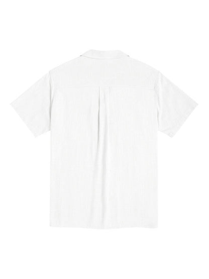 Men's Solid Color Linen Resort Shirt