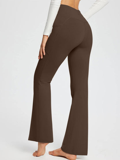 Women’s Solid Color Full Length Flare Leggings