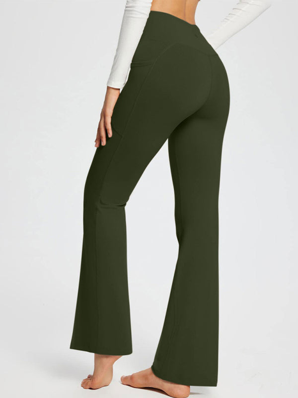 Women’s Solid Color Full Length Flare Leggings