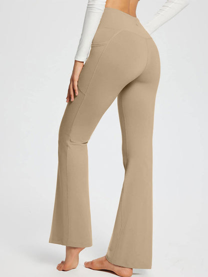 Women’s Solid Color Full Length Flare Leggings