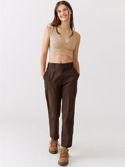V-neckline Cropped Tee - Serenity Land fashion