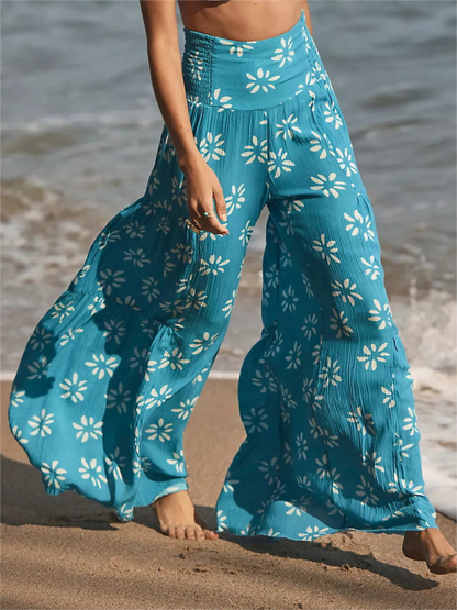 Loose casual wide-leg pants - Serenity Land fashion