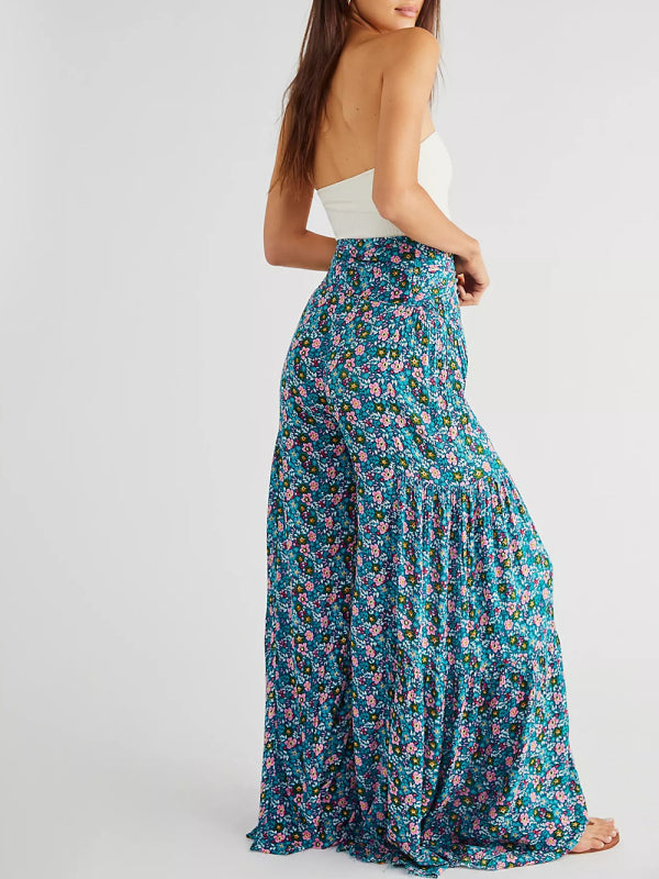 Loose casual wide-leg pants - Serenity Land fashion