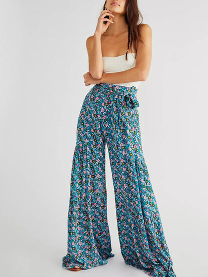 Loose casual wide-leg pants - Serenity Land fashion